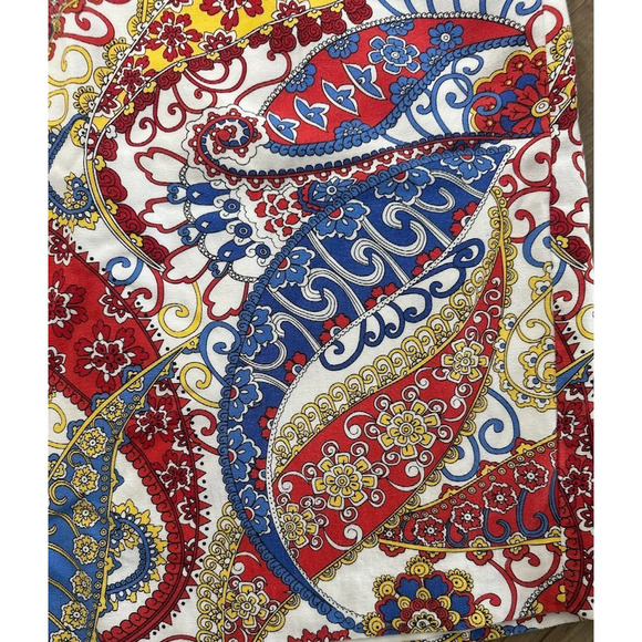 Talbots Skirt Canvas Pencil Plus Size 18W Paisley Stretch Office Knee Length - Picture 3 of 9